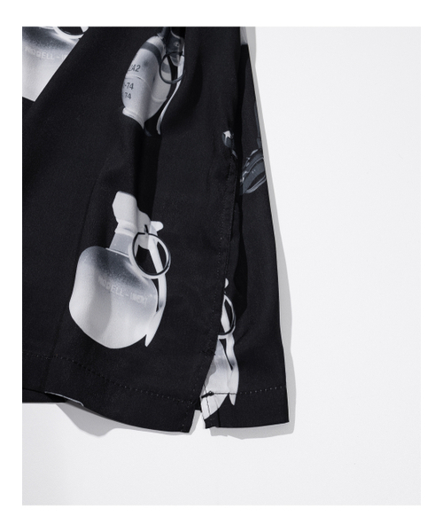 MASSNOUN(マスノウン)の「グレネード オーバーサイズ 半袖シャツ MSNST003-BK(シャツ/ブラウス・メンズ・その他・LARGE/MEDIUM)」の6枚目の写真
