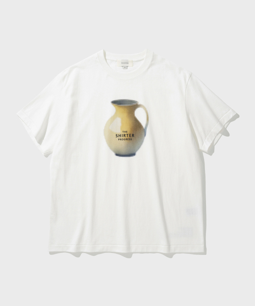 SHIRTER(シャーター)の「PIXEL CERAMIC T-SHIRT (WHITE A)(Tシャツ/カットソー・メンズ・その他・LARGE/SMALL)」の1枚目の写真