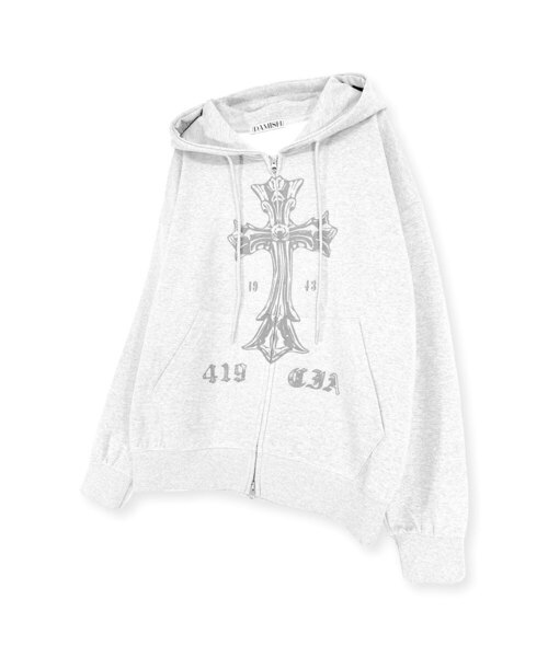 Vintaj Kloss two way five fold drip app _ white grey (футболка)