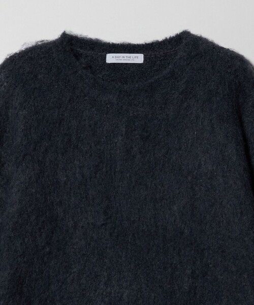 A DAY IN THE LIFE UNITED ARROWS（アデイインザライフユナイテッドアローズ）の「ミックスシャギー クルーネックニット ＜A DAY IN THE LIFE＞（ニット/セーター・レディース・ダークグレー/オレンジ/ターコイズブルー系・FREE）」の5枚目の写真