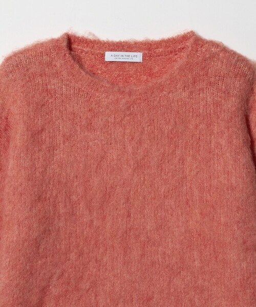 A DAY IN THE LIFE UNITED ARROWS（アデイインザライフユナイテッドアローズ）の「ミックスシャギー クルーネックニット ＜A DAY IN THE LIFE＞（ニット/セーター・レディース・ダークグレー/オレンジ/ターコイズブルー系・FREE）」の10枚目の写真