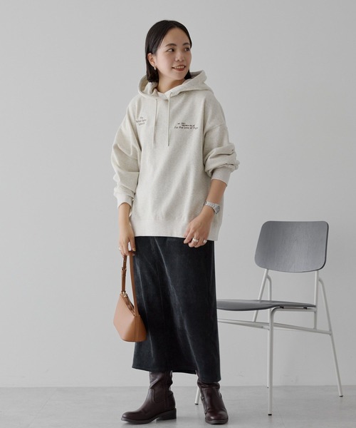 AMERICAN HOLIC(アメリカンホリック)の「刺繍ロゴ裏起毛パーカー(スウェット・レディース・チャコールグレー/グレー系その他・M/L)」の13枚目の写真