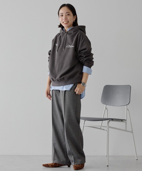 AMERICAN HOLIC(アメリカンホリック)の「刺繍ロゴ裏起毛パーカー(スウェット・レディース・チャコールグレー/グレー系その他・M/L)」の7枚目の写真