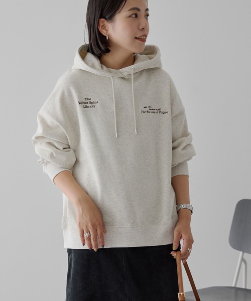 AMERICAN HOLIC(アメリカンホリック)の「刺繍ロゴ裏起毛パーカー(スウェット・レディース・チャコールグレー/グレー系その他・M/L)」の15枚目の写真