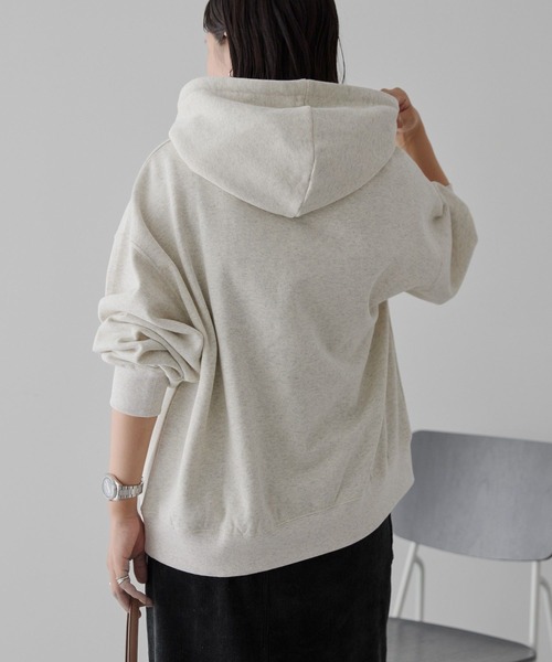 AMERICAN HOLIC(アメリカンホリック)の「刺繍ロゴ裏起毛パーカー(スウェット・レディース・チャコールグレー/グレー系その他・M/L)」の9枚目の写真