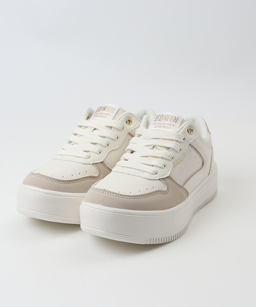 EDWIN(エドウィン)の「EDWIN 軽量スニーカー(スニーカー・レディース・ホワイト/アイボリー・24.5cm/24cm/23.5cm/23cm)」の5枚目の写真