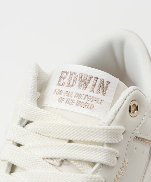 EDWIN(エドウィン)の「EDWIN 軽量スニーカー(スニーカー・レディース・ホワイト/アイボリー・24.5cm/24cm/23.5cm/23cm)」の12枚目の写真
