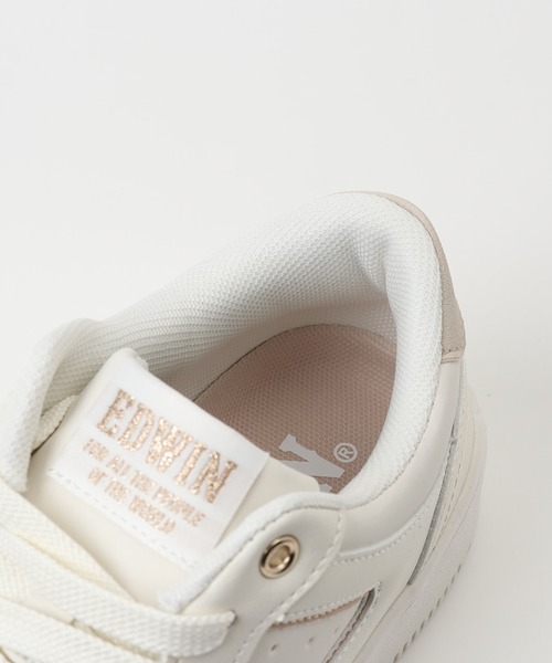 EDWIN(エドウィン)の「EDWIN 軽量スニーカー(スニーカー・レディース・ホワイト/アイボリー・24.5cm/24cm/23.5cm/23cm)」の13枚目の写真