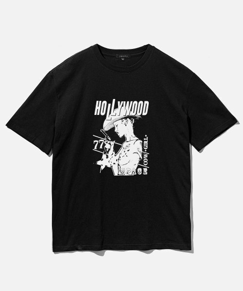 VASTIC(バスティック)の「ハリウッドTシャツ_ブラック(Tシャツ/カットソー・メンズ・その他・LARGE/MEDIUM/X-LARGE)」の2枚目の写真