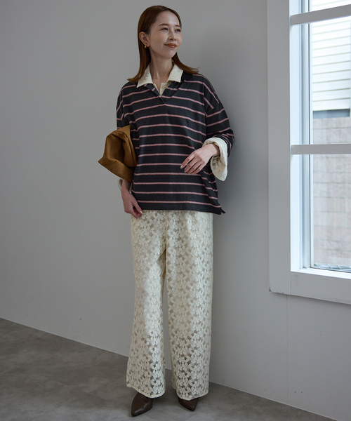 SLOBE IENA(スローブイエナ)の「レースオールインワン(つなぎ/オールインワン・レディース・アイボリー・36/38)」の11枚目の写真