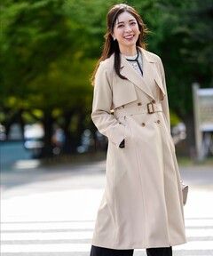 新品パイピング使いトレンチコート RESEXXY（リゼクシー） トレンチコート コート パイピングデザイン