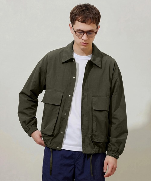 MAISON CLUB（メゾンクラブ）の「【MAISON CLUB】Hunting Nylon Blouson KKP/ ハンティングナイロンブルゾン　ミリタリージャケット　/CWU-45　ジャングルファティーグジャケット　CPOジャケット（ミリタリージャケット・メンズ・ブラック/カーキ/グレー・M/L）」の3枚目の写真