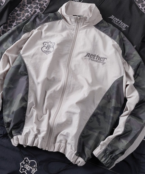 セール】【82】レオパード柄/カモフラ柄/チェック切替 ナイロン