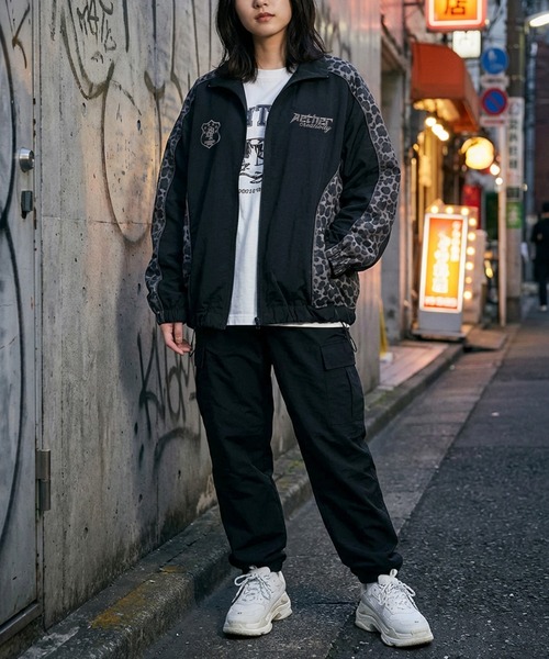 セール】【82】レオパード柄/カモフラ柄/チェック切替 ナイロン