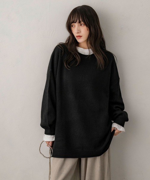 【NOAHL】ビッグシルエットニットプルオーバー