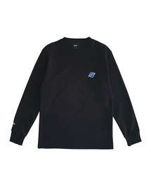 Point space embroidery t-shirt(Black)
