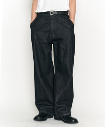 COFWI（コフウィー）の「ピンタックデニムパンツブラック（デニムパンツ）」