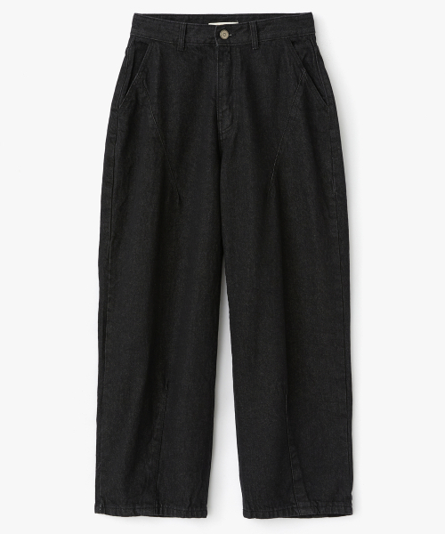 COFWI(コフウィー)の「ピンタックデニムパンツブラック(デニムパンツ・メンズ・その他・1(S)/2(M)/3(L))」の2枚目の写真