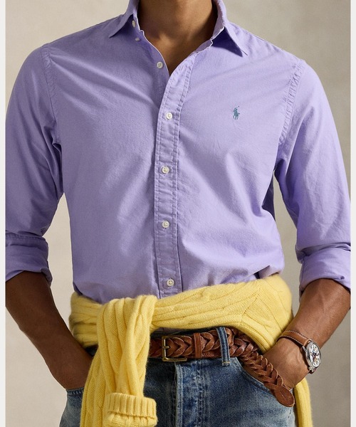 POLO RALPH LAUREN(ポロ ラルフ ローレン)の「クラシック フィット ガーメントダイド オックスフォード シャツ(シャツ/ブラウス・メンズ・パープル・S/M/L/XS/XXL/XL)」の6枚目の写真