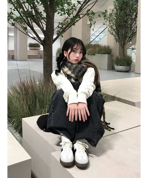 LENGAGEMENT（ランガージュマン）の「クラシックコットンラウンドネックケーブルニット[アイボリー]（ニット/セーター・レディース・その他・MEDIUM/LARGE/X-LARGE）」の16枚目の写真