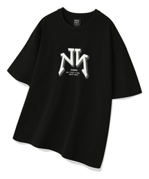 NOMBRE（ノンブレ）の「ベーシックNロゴオーバーサイズ半袖Tシャツ[ブラック]（Tシャツ/カットソー）」