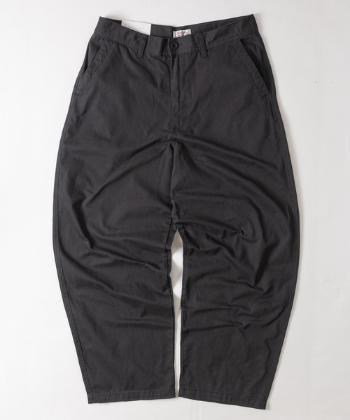 HANES(ヘインズ)の「【3】〔HANES/ヘインズ〕ワイドフィット ノータック チノパンツ(チノパンツ・メンズ・ブラック/カーキ/ベージュ/グレー・MEDIUM/LARGE/X-LARGE)」の3枚目の写真