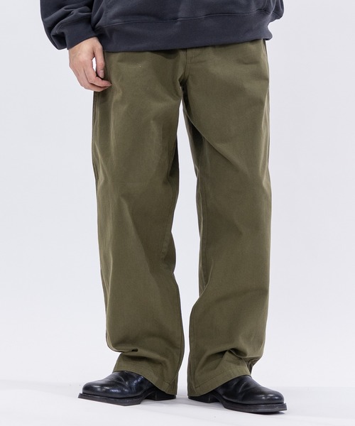 HANES（ヘインズ）の「【3】〔HANES/ヘインズ〕ワイドフィット ノータック チノパンツ（チノパンツ・メンズ・ブラック/カーキ/ベージュ・MEDIUM/LARGE/X-LARGE）」の20枚目の写真