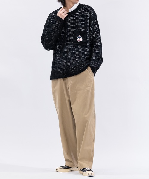 HANES（ヘインズ）の「【3】〔HANES/ヘインズ〕ワイドフィット ノータック チノパンツ（チノパンツ・メンズ・ブラック/カーキ/ベージュ・MEDIUM/LARGE/X-LARGE）」の16枚目の写真