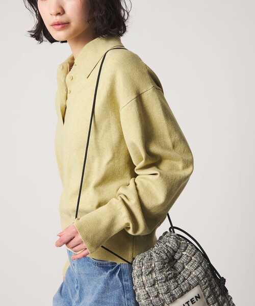 CITEN（シテン）の「＜CITEN＞ハイゲージポロニット（ニット/セーター・レディース・オフホワイト/イエロー/ライトグレー・FREE）」の16枚目の写真