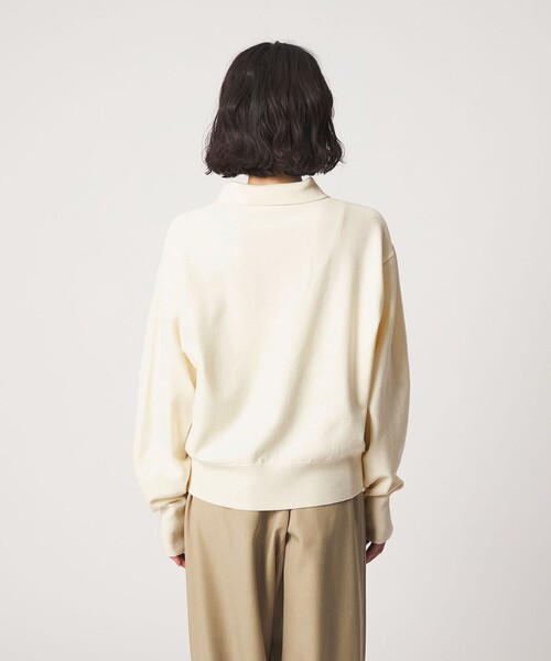 CITEN（シテン）の「＜CITEN＞ハイゲージポロニット（ニット/セーター・レディース・オフホワイト/イエロー/ライトグレー・FREE）」の20枚目の写真