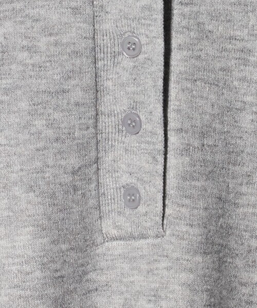 CITEN（シテン）の「＜CITEN＞ハイゲージポロニット（ニット/セーター・レディース・オフホワイト/イエロー/ライトグレー・FREE）」の7枚目の写真