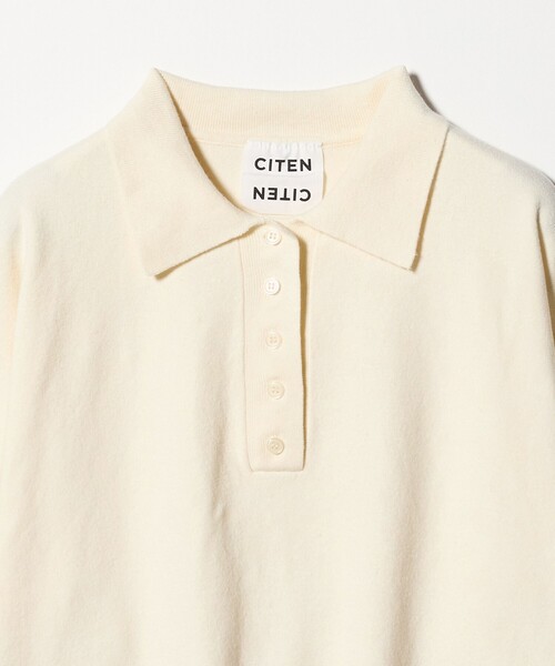 CITEN（シテン）の「＜CITEN＞ハイゲージポロニット（ニット/セーター・レディース・オフホワイト/イエロー/ライトグレー・FREE）」の22枚目の写真