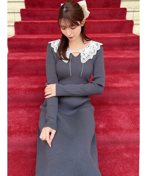 ZOZO限定】バイカラーフレアロングワンピース（ワンピース）｜RESEXXY