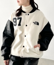 THE NORTH FACE（ザノースフェイス）の「THE NORTH FACE(ザ・ノースフェイス)/ルーズフィット 配色ライン スタジャン ヴァーシティージャケット/VARSITY HEAT JACKET（ブルゾン）」