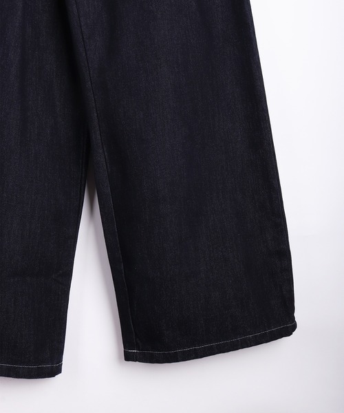 WESTSEA（ウエストシー）の「ショート丈 デニムジャケット ＆ ワイトシルエット デニムパンツ セットアップ（セットアップ・レディース・ネイビー・FREE）」の21枚目の写真
