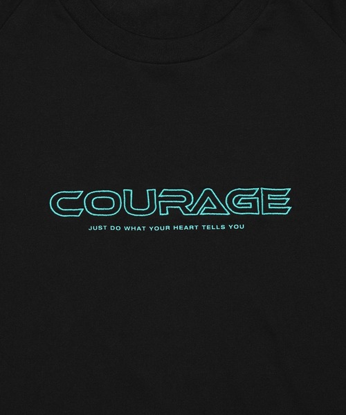 VANQUISH（ヴァンキッシュ）の「VANQUISH / ヴァンキッシュ Courage Embroidery Shoulder Pads 半袖Tシャツ（Tシャツ/カットソー・メンズ・ブラック/ホワイト・M/L/XL）」の8枚目の写真