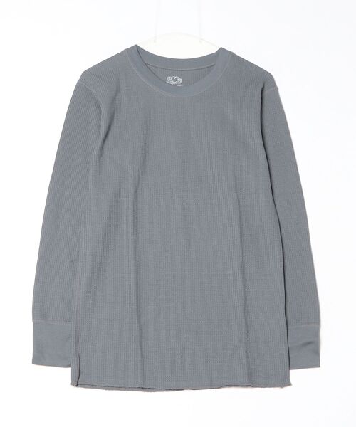 FRUIT OF THE LOOM(フルーツオブザルーム)の「【FRUIT OF THE LOOM/フルーツオブザルーム】 TC ワッフルロンT(Tシャツ/カットソー・メンズ・ネイビー/グレー/ホワイト/ブラック・X-LARGE/LARGE/MEDIUM)」の4枚目の写真