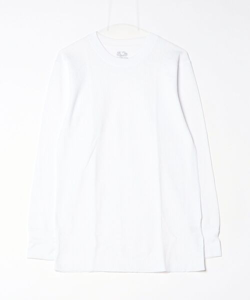 FRUIT OF THE LOOM(フルーツオブザルーム)の「【FRUIT OF THE LOOM/フルーツオブザルーム】 TC ワッフルロンT(Tシャツ/カットソー・メンズ・ネイビー/グレー/ホワイト/ブラック・X-LARGE/LARGE/MEDIUM)」の2枚目の写真