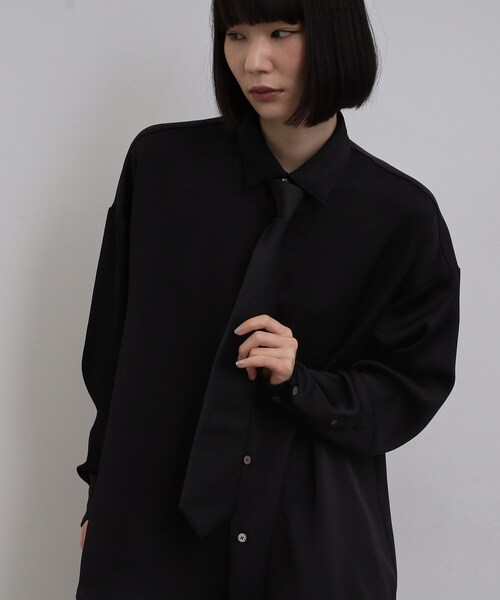 tk.TAKEO KIKUCHI（ティーケータケオキクチ）の「【ネクタイ付】ヨウリュウシャツ（シャツ/ブラウス・メンズ・ホワイト/ブラック・03/02/01）」の14枚目の写真