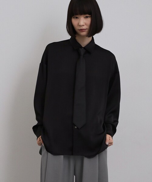 tk.TAKEO KIKUCHI（ティーケータケオキクチ）の「【ネクタイ付】ヨウリュウシャツ（シャツ/ブラウス・メンズ・ホワイト/ブラック・03/02/01）」の15枚目の写真