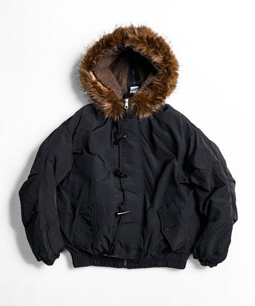 CALIFORNIA OUTFITTERS(カリフォルニア アウトフィッターズ)の「12D11 N2B 中綿パデットジャケット(ダウンジャケット/コート・メンズ・ベージュ/ブラック・FREE)」の2枚目の写真