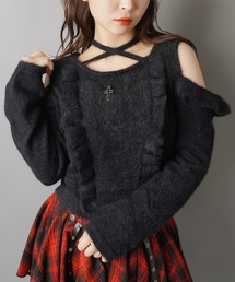 DARRDY（ダーディー）の「【DARRDY/ダーディー】肩あきフェザーニット（ニット/セーター）」