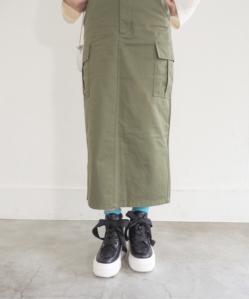 byあしながおじさん（バイアシナガオジサン）の「軽量｜厚底ハイカットスニーカー　8740229（スニーカー・レディース・ブラック/ピンクベージュ/オフホワイト・LL/L/M/S）」の12枚目の写真