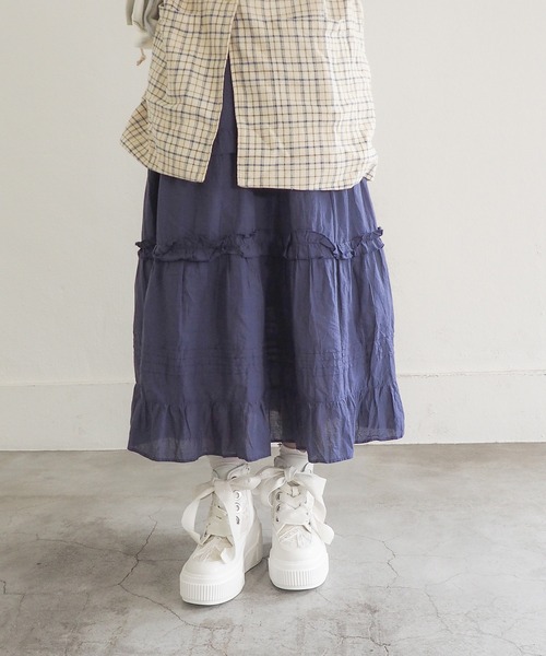 byあしながおじさん（バイアシナガオジサン）の「軽量｜厚底ハイカットスニーカー　8740229（スニーカー・レディース・ブラック/ピンクベージュ/オフホワイト・LL/L/M/S）」の8枚目の写真