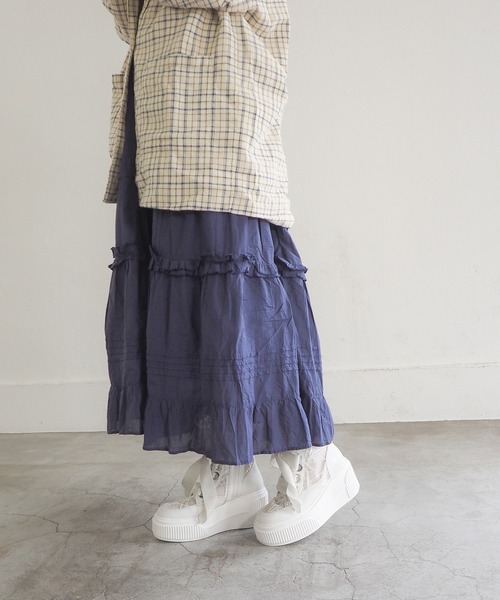 byあしながおじさん（バイアシナガオジサン）の「軽量｜厚底ハイカットスニーカー　8740229（スニーカー・レディース・ブラック/ピンクベージュ/オフホワイト・LL/L/M/S）」の9枚目の写真