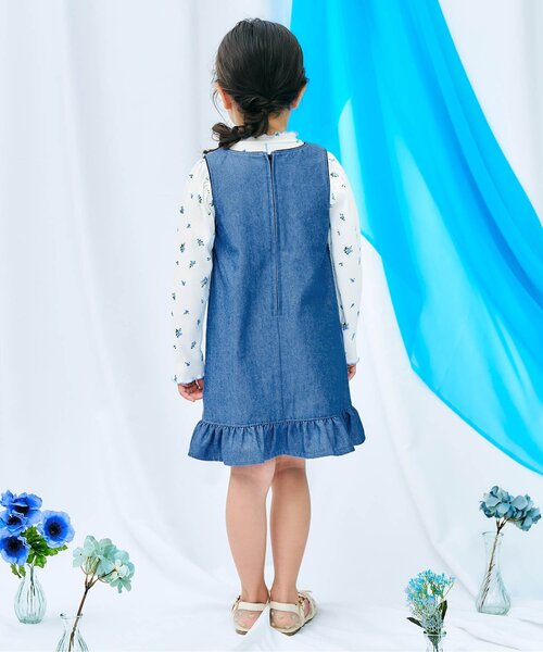 apres les cours（アプレレクール）の「【リンク】メニーリボンジャンスカ_ジュニア対応（ワンピース・キッズ・ブラック/ブルー・80/90/100/110/120/130/140）」の18枚目の写真