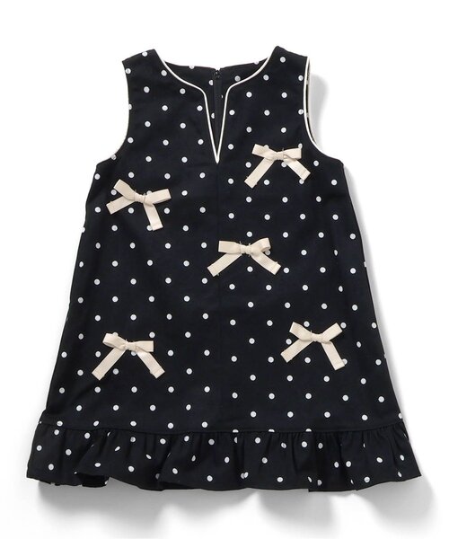 apres les cours（アプレレクール）の「【リンク】メニーリボンジャンスカ_ジュニア対応（ワンピース・キッズ・ブラック/ブルー・80/90/100/110/120/130/140）」の10枚目の写真