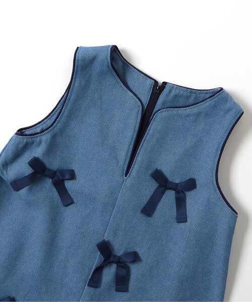 apres les cours（アプレレクール）の「【リンク】メニーリボンジャンスカ_ジュニア対応（ワンピース・キッズ・ブラック/ブルー・80/90/100/110/120/130/140）」の13枚目の写真