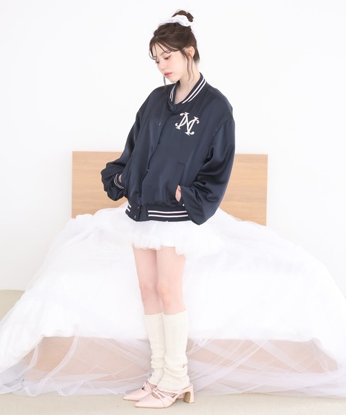 one after another NICE CLAUP(ワンアフターアナザーナイスクラップ)の「チュールティアードミニスカート(スカート・レディース・ベージュ/オフホワイト/ブラック・FREE)」の17枚目の写真