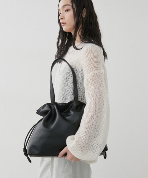 Aunt Marie's（アントマリーズ）の「フェイクレザーフリルトート（トートバッグ・レディース・ブラウン/ブルー/ブラック・FREE）」の13枚目の写真